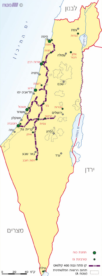 קו המתח הגבוה 400, תחנות כוח וטורבינות גז בישראל, 2002